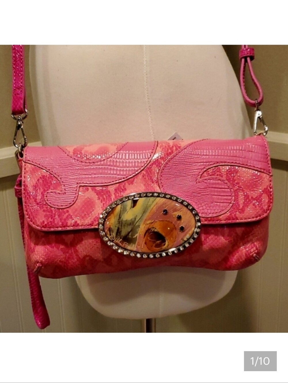 NWT Debbie Brooks jeweled crossbody